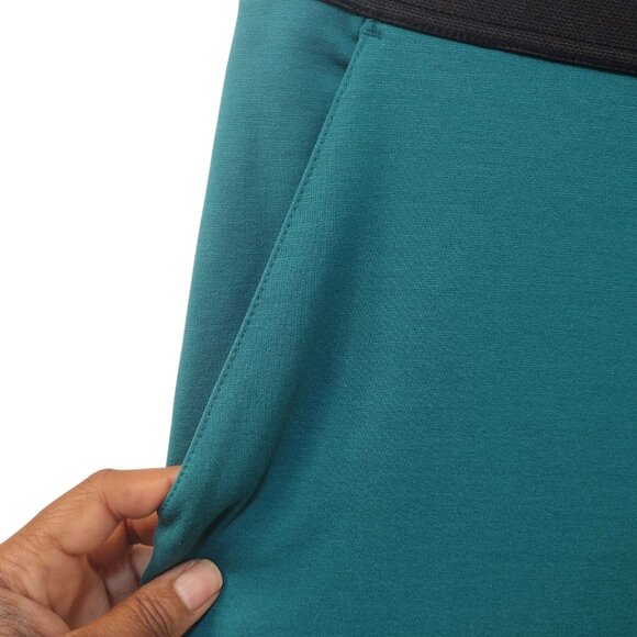 DG2 by Diane Gilman: Ponte Knit Pull-On High Rise Flare Pant, Size 2X, Green - Picture 4 of 8